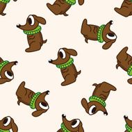 circus animal cartoon seamless pattern background N9