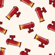 circus cannon cartoon seamless pattern background