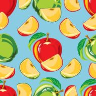 seamless pattern from apples N2