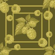 Seamless pattern with raspberry N3