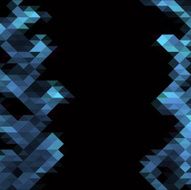 Collection af blue triangles good for text placement