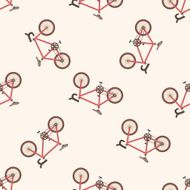 transportation bike cartoon seamless pattern background N18