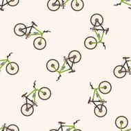 transportation bike cartoon seamless pattern background N19
