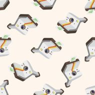 camera cartoon seamless pattern background N31