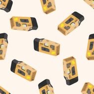 camera cartoon seamless pattern background N33