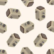 camera cartoon seamless pattern background N36