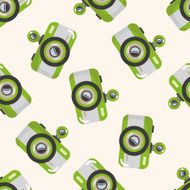 camera cartoon seamless pattern background N37