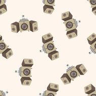radio cartoon seamless pattern background N31
