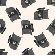 radio cartoon seamless pattern background N33