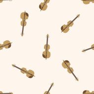 instrument cello cartoon seamless pattern background