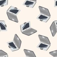 computer cartoon seamless pattern background N21
