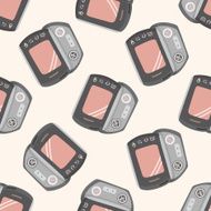 cellphone cartoon seamless pattern background N14