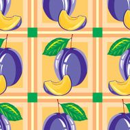 Seamless Pattern of Plum N2