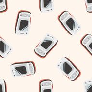 cellphone cartoon seamless pattern background N22