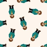 father cartoon seamless pattern background N6