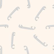 work tool wrench cartoon seamless pattern background N5