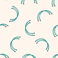 Amusement park facilities cartoon seamless pattern background N79