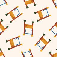 Amusement park facilities cartoon seamless pattern background N80