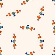 Amusement park facilities cartoon seamless pattern background N81