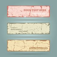 Grunge banners set