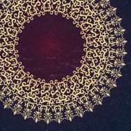 Bright ornament on grunge background N2