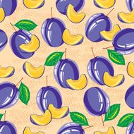 Seamless Pattern of Plum N3