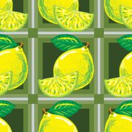 seamless pattern of lemons