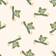 transportation Helicopters cartoon seamless pattern background N2