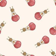 style hot air balloon cartoon seamless pattern background N3