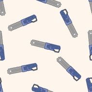 gardening sickle cartoon seamless pattern background N2