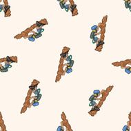 Extreme Sports cartoon seamless pattern background N31