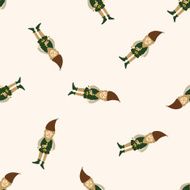 elf cartoon seamless pattern background N2