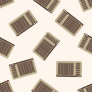 air conditioner cartoon seamless pattern background N3