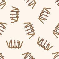 Amusement park facilities cartoon seamless pattern background N92