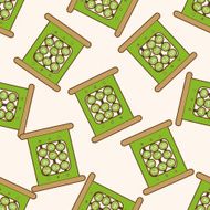 Amusement park facilities cartoon seamless pattern background N93