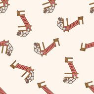 Amusement park facilities cartoon seamless pattern background N96