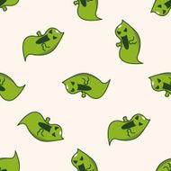 bizarre monster theme ghost cartoon seamless pattern background