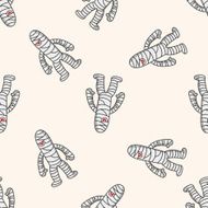 bizarre monster cartoon seamless pattern background N24