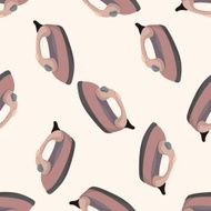 iron cartoon seamless pattern background N2