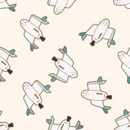 spaceship cartoon seamless pattern background N56