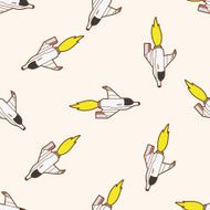 spaceship cartoon seamless pattern background N57