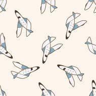 spaceship cartoon seamless pattern background N59