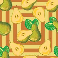 pattern of green pear