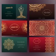 Mandalas business card 4 yoga N2