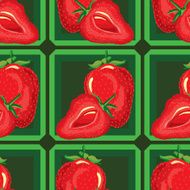 pattern of ripe strawberries