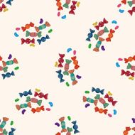 candy cartoon seamless pattern background N13