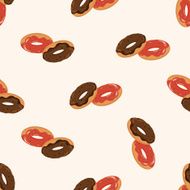 donut cartoon seamless pattern background N2