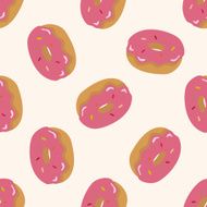 bread cartoon seamless pattern background N26