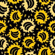 Organic food background bananas seamless pattern N2