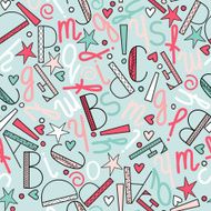 Seamless pattern of letters N4